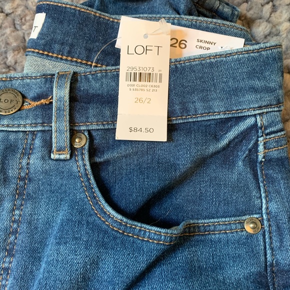 Brand new with tags Loft skinny cropped jeans. - Picture 3 of 3